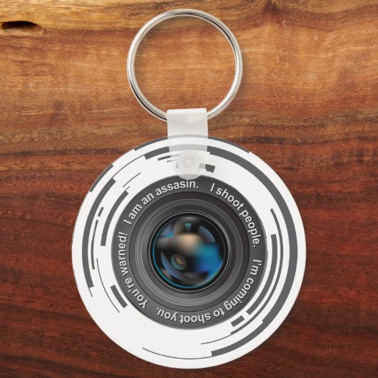 Ik schiet mensen neer sleutelhanger (Voorkant)