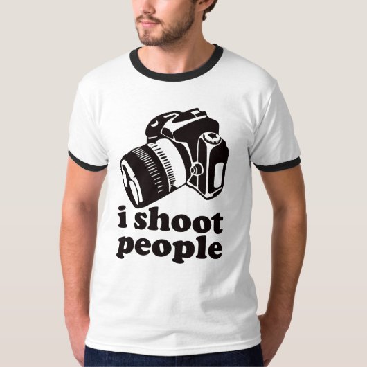 Ik schiet mensen neer! t-shirt (Voorkant)