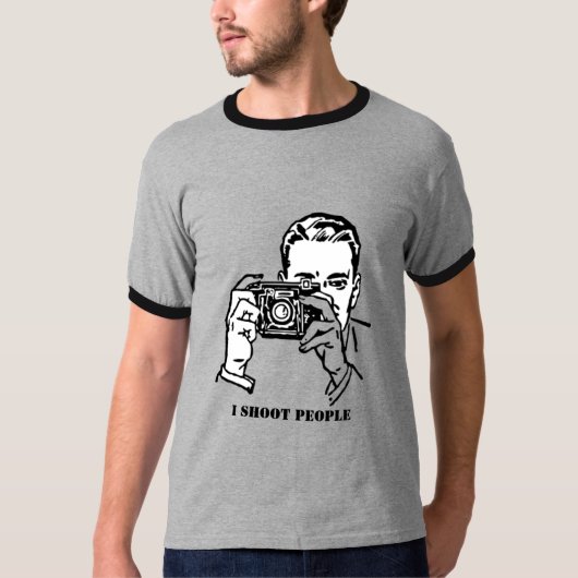 Ik schiet mensen neer t-shirt (Voorkant)