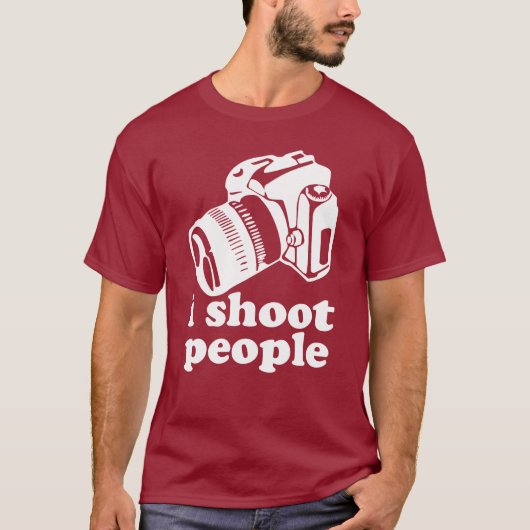 Ik schiet mensen neer! t-shirt (Voorkant)