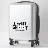 Ik schiet mensen neer voor geld sticker (Koffer)