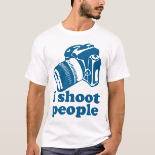 Ik schiet mensen op - blauw t-shirt
