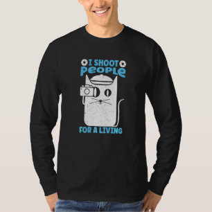 Ik Schiet Mensen Voor Mijn Leven Fotografie Katten T-shirt