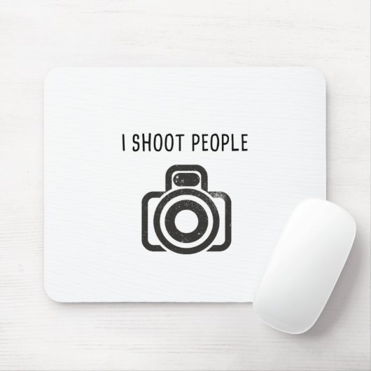 Ik schiet op mensen - camera muismat (Met muis)