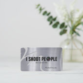 Ik schiet op mensen - Fotografie-Visitekaartje Visitekaartje (Staand voorkant)