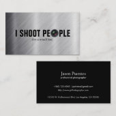 Ik schiet op mensen - fotografie-visitekaartjes visitekaartje (Voorkant / Achterkant)
