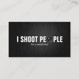 Ik schiet op mensen - fotografie-visitekaartjes visitekaartje