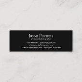 Ik schiet op mensen - Metallic Paper (fotografie) Mini Visitekaartje (Achterkant)