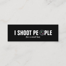 Ik schiet op mensen - Metallic Paper (fotografie) Mini Visitekaartje