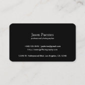 Ik schiet op mensen - Metallic Paper (fotografie) Visitekaartje (Achterkant)