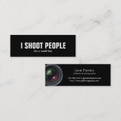 Ik schiet op mensen - Professionele fotograaf (gou Mini Visitekaartje (Voorkant / Achterkant)