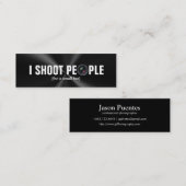 Ik schiet op mensen - Professionele fotograaf Mini Visitekaartje (Voorkant / Achterkant)