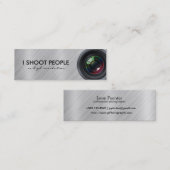 Ik schiet op mensen - Professionele fotograaf Mini Visitekaartje (Voorkant / Achterkant)