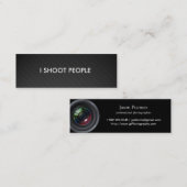 Ik schiet op mensen - Professionele fotograaf Mini Visitekaartje (Voorkant / Achterkant)