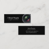 Ik schiet op mensen - Professionele fotograaf Mini Visitekaartje (Voorkant / Achterkant)