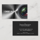 Ik schiet op mensen - Professionele fotograaf Visitekaartje (Voorkant / Achterkant)