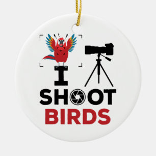Ik schiet vogels wilde dieren fotograaf keramisch ornament