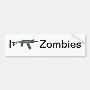 Ik schiet zombies bumpersticker