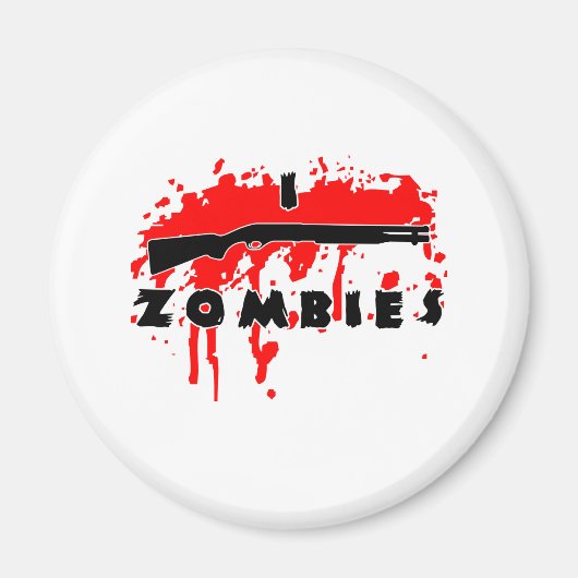 Ik schiet zombies neer magneet (Voorkant)