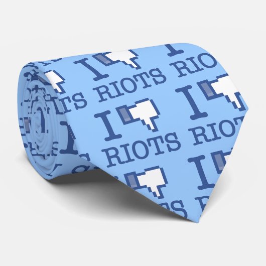 IK SCHIJF RIOTS STROPDAS (Opgerold)