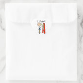 Ik Schilder Hart Sticker (Tas)