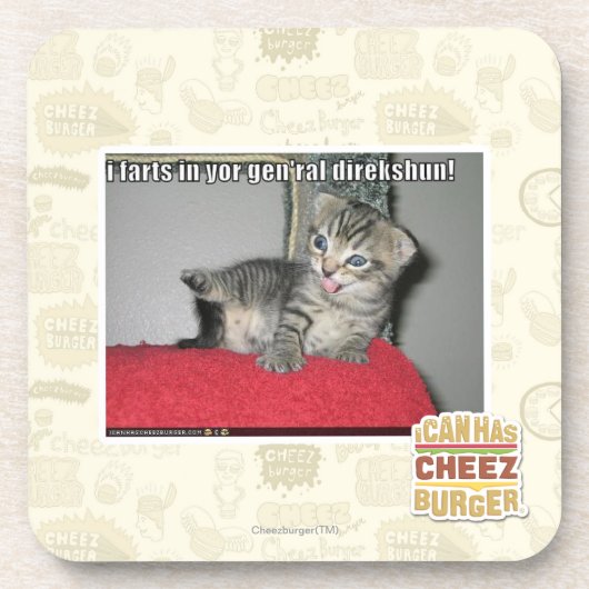 Ik schilder in je gen'ral direkshun bier onderzetter (Voorkant)