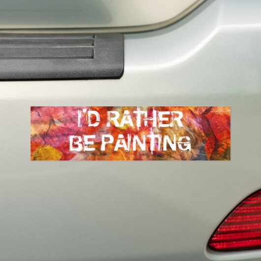 Ik schilder liever bumpersticker (Op auto)