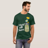 Ik schilder met bloemen van bloemist tuiniers t-shirt (Voorkant volledig)