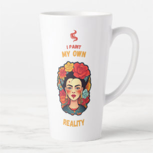 "Ik schilder mijn eigen werkelijkheid" Frida Khalo Latte Mok