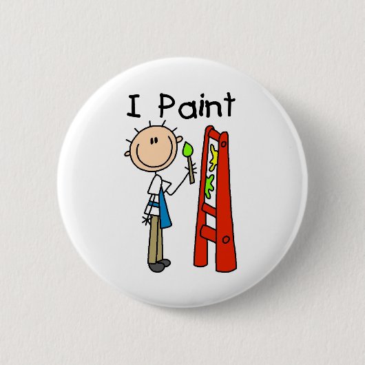 Ik Schilder Ronde Button 5,7 Cm (Voorkant)