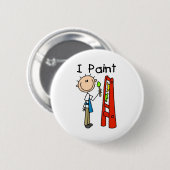 Ik Schilder Ronde Button 5,7 Cm (Voorkant /achterkant)