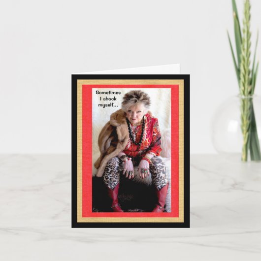 Ik schok mezelf met wat ik zeg en doe Kaart (Voorkant)