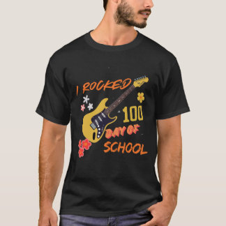Ik schommelde 100 dagen van school png, school tij t-shirt