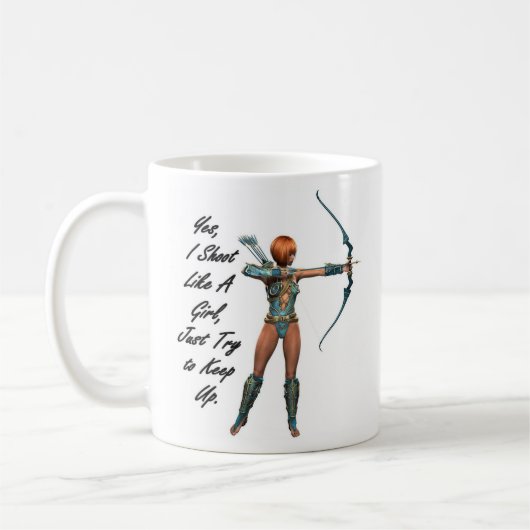 Ik schop als een meisje koffiemok (Links)
