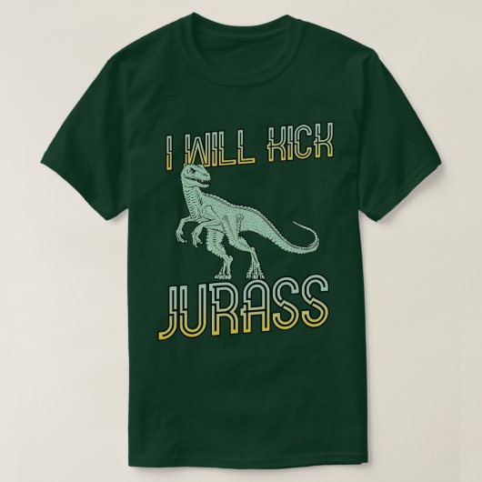 Ik schop Jurass T-shirt (Design voorkant)