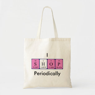 Ik schop periodiek periodieke lijstwoordcanvas tas