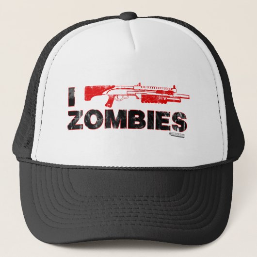 Ik schop Zombies - Pistool Shoot Kill Mutant Zomb Trucker Pet (Voorkant)