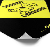 Ik schopte een eekhoorntje poster (Hoek)