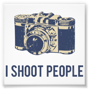 Ik schotel de Fotografie van Mensen Foto Afdruk