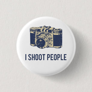 Ik schotel de Fotografie van Mensen Ronde Button 3,2 Cm