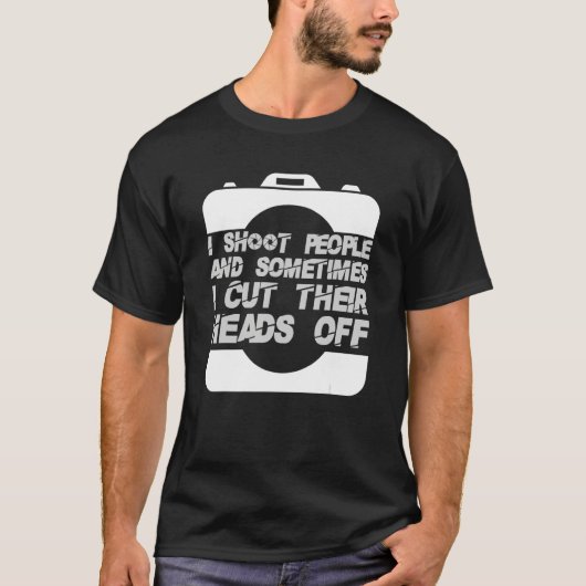 Ik schotte mensen fotografie-snijkop camera Ph T-shirt (Voorkant)