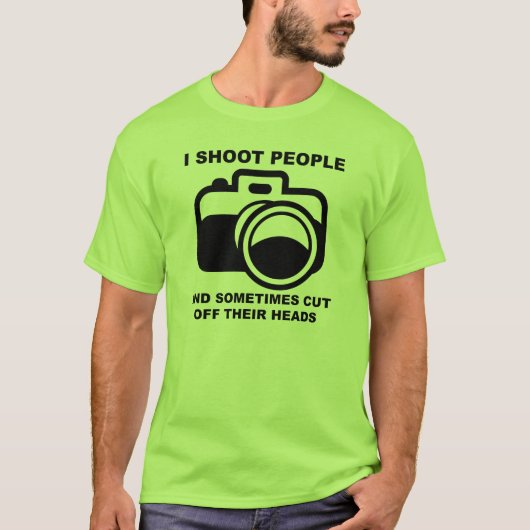 Ik schrap mensen grappige fotograaf Shir Fotografi T-shirt (Voorkant)
