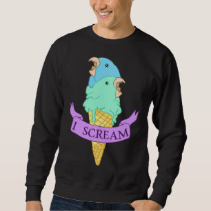 Ik schreeuw Blauw Parkiet Ijsje Turquoise papegaai Trui
