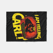 Ik Schreeuw Carl Grappige Kat Grafisch Fleece Deken (Voorkant (Horizontaal))