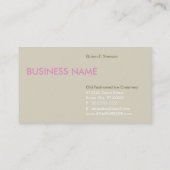 Ik schreeuw! Je schreeuwt! we schreeuwen allemaal  Visitekaartje (Achterkant)