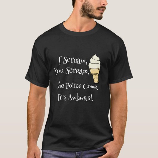 Ik schreeuw, jij schreeuwt t-shirt (Voorkant)