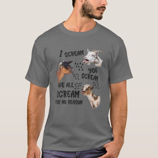 Ik schreeuw jullie om gerucht dat we allemaal schr t-shirt (Voorkant)