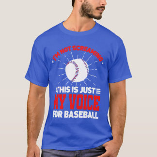 Ik Schreeuw Niet Coaching Sport Coach Honkbal fu T-shirt