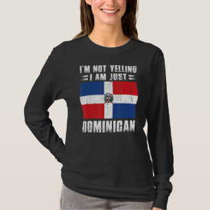 Ik schreeuw niet dat ik alleen de vlag van de Domi T-shirt
