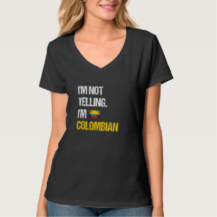 Ik schreeuw niet dat ik de Colombiaanse vlag ben T-shirt